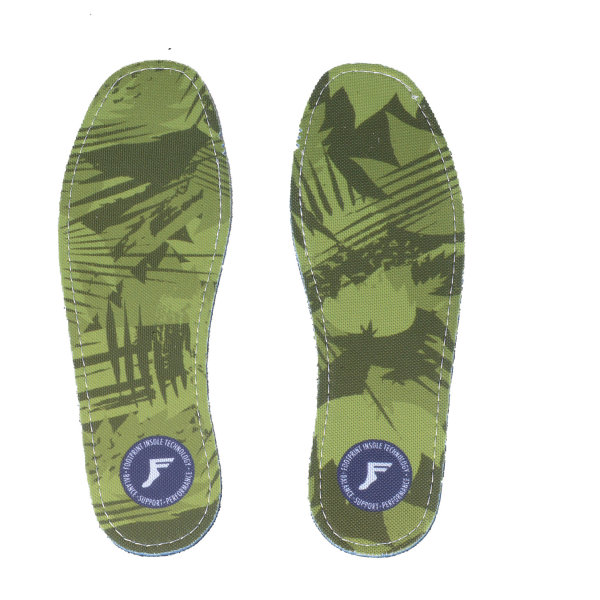 Footprint Insoles | Flat 3mm | Camo Green